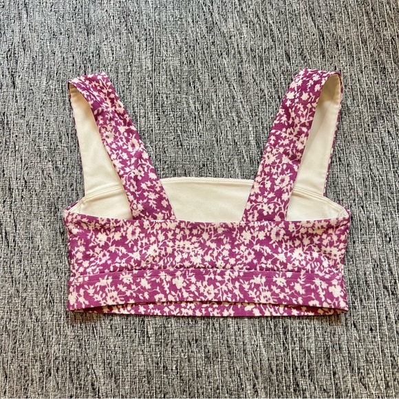 Sincerely Jules for Bandier Rue Sports Bra in Orchid Abstract Floral in size S/P - Picture 2 of 5